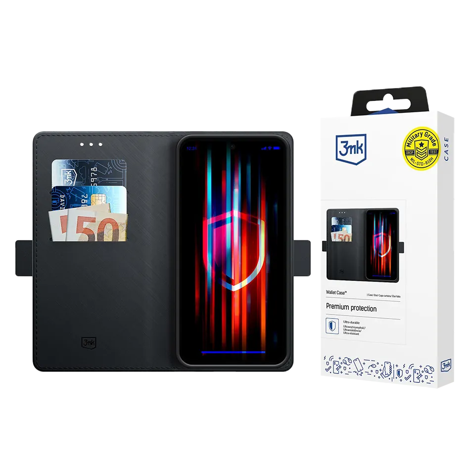 Atverčiamas dėklas Redmi Note 14 Pro Wallet Case (3mk)