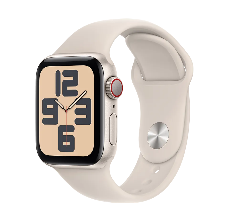 Laikrodis Apple Watch SE GPS + Cellular, 40mm Aluminium Case with Sport Band, S/M 2024