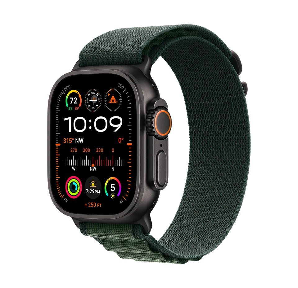 Laikrodis Apple Watch Ultra 2 GPS + Cellular, 49mm Titanium Case with Alpine Loop, Medium 2024